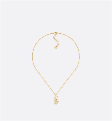 CD Lock Necklace Gold